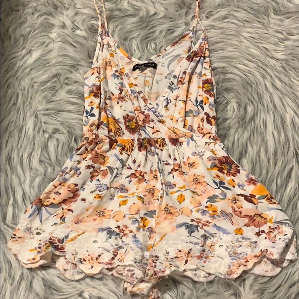 Kendall and Kylie floral romper